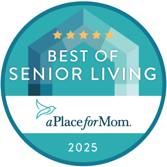 Best of Senior Living badge for the Gardens of Sun City Senior Living in Sun City, AZ